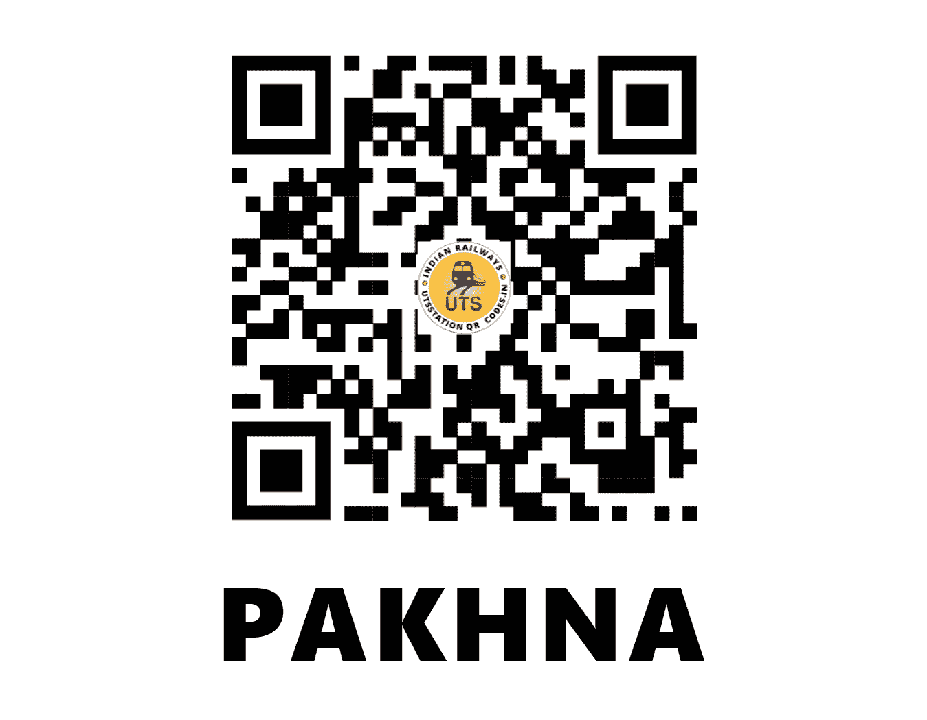 UTS QR Code for PAKHNA - PKNA (NC - UTTAR PRADESH)
